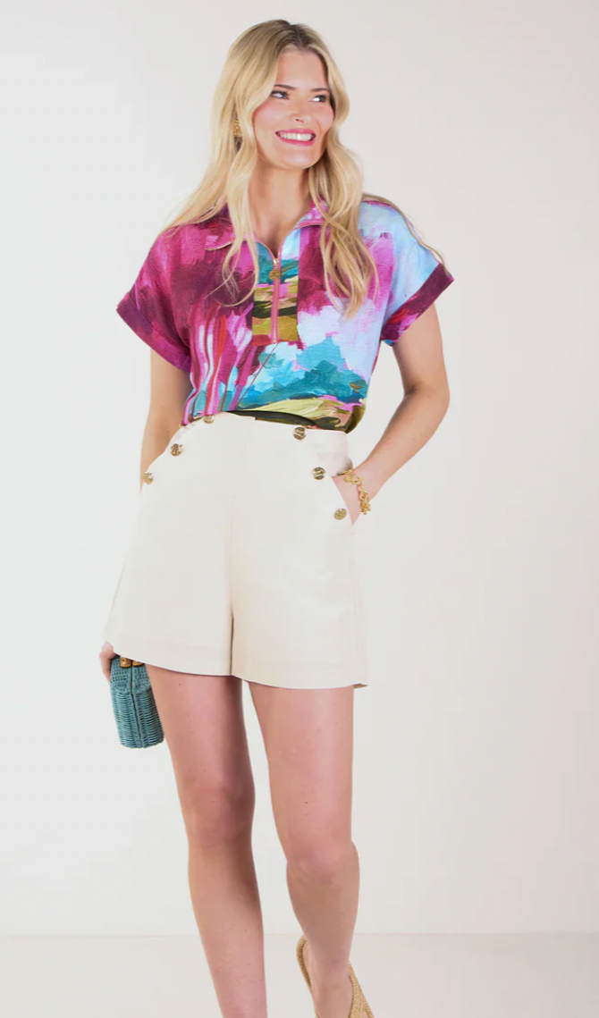 Emily McCarthy Poppy Top-Bellamy Sunset